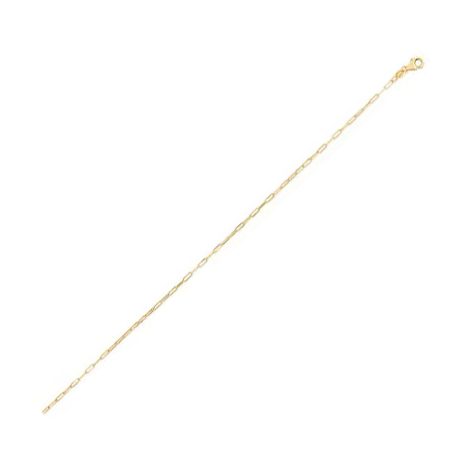 14K Yellow Gold Fine Paperclip Chain (1.20 mm)