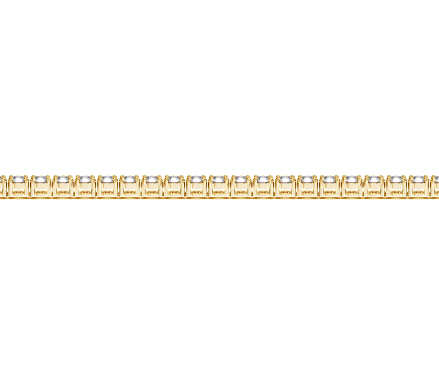 Lab Grown Round Diamond Tennis Bracelet in 14k Yellow Gold (4 cctw F/G  VS2/SI1)